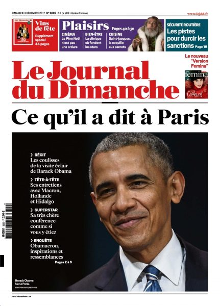 Le Journal Du Dimanche — 03 Décembre 2017