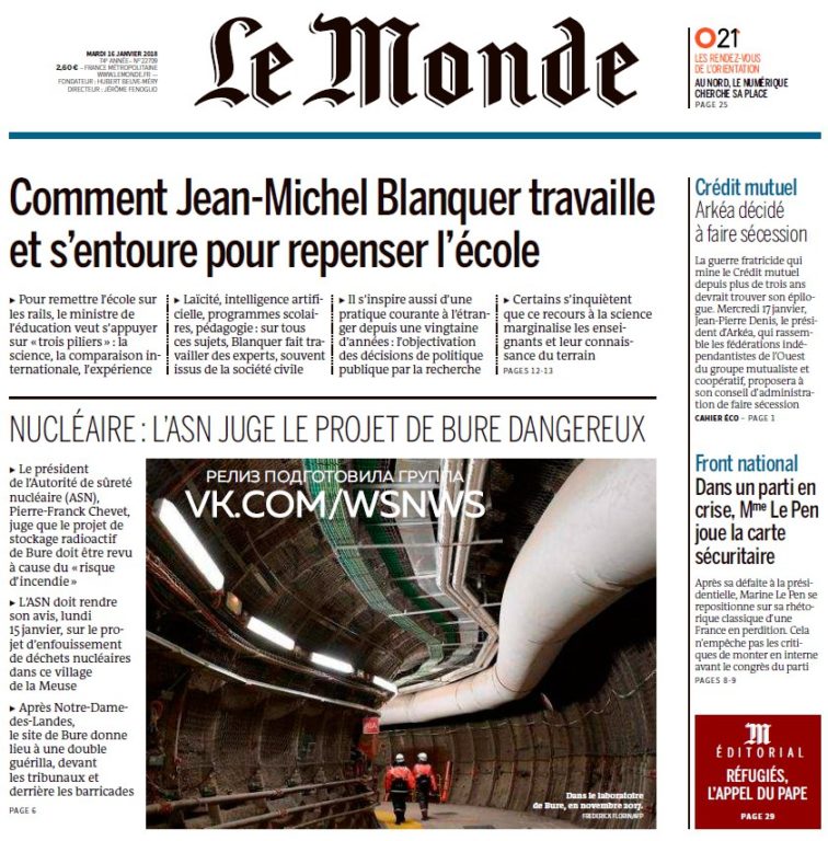Le Monde – 16.01.2018