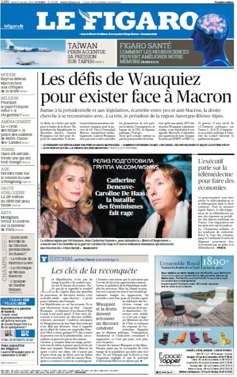 Le Figaro – 15.01.2018
