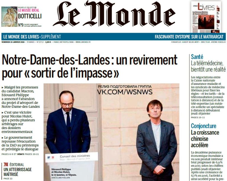 Le Monde – 19.01.2018