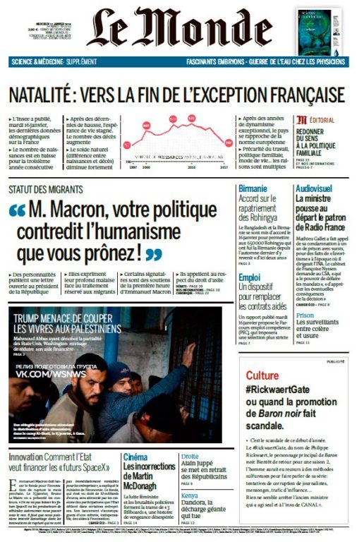 Le Monde – 17.01.2018