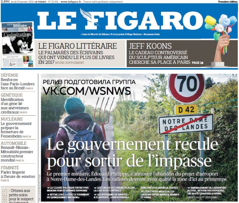 Le Figaro – 18.01.2018