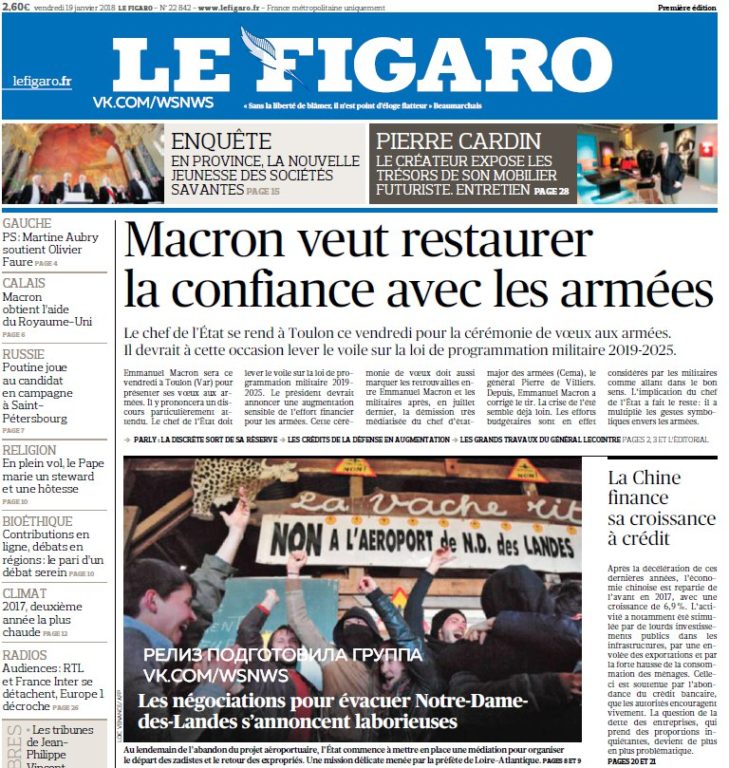 Le Figaro – 19.01.2018