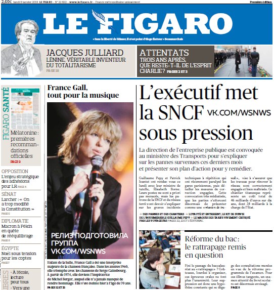 Le Figaro – 08.01.2018