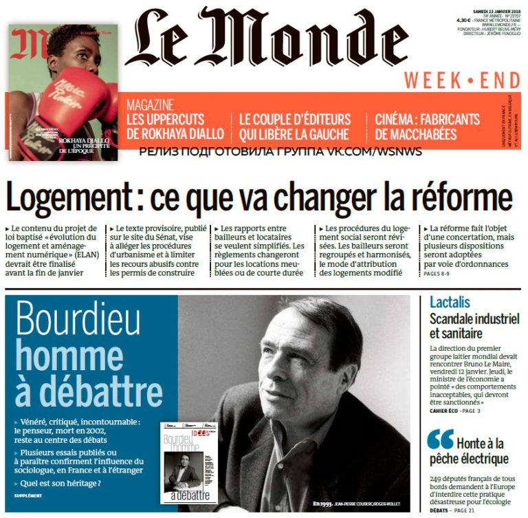 Le Monde – 13.01.2018