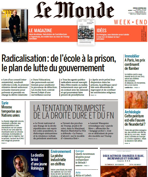 Le Monde Magazine – 24.02.2018