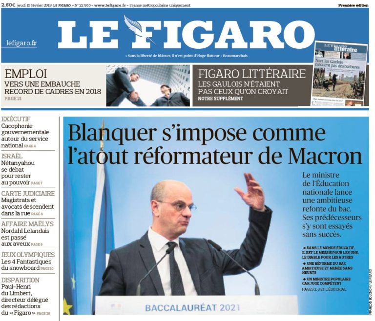 Le Figaro – 15.02.2018