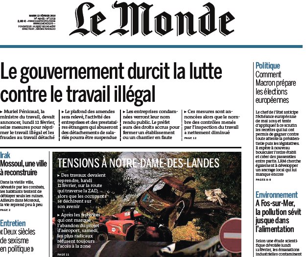 Le Monde – 13.02.2018
