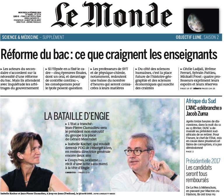 Le Monde – 14.02.2018