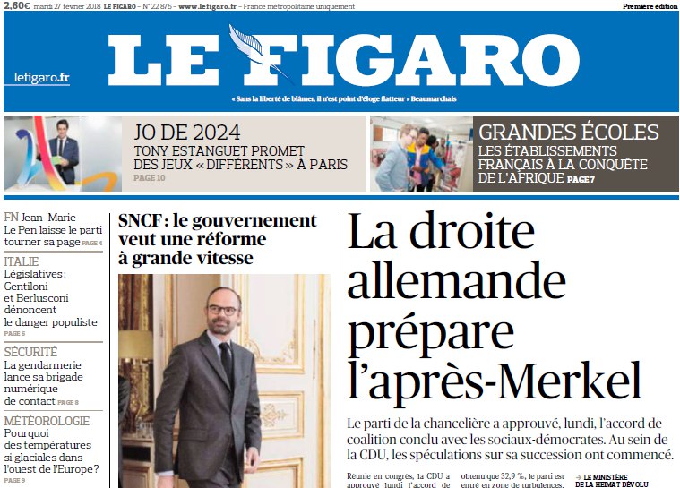 Le Figaro – 27.02.2018