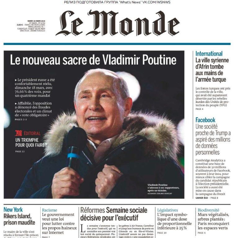 Le Monde – 20.03.2018