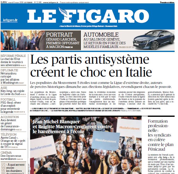 Le Figaro – 06.03.2018