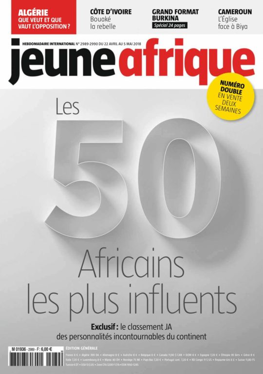 Jeune Afrique – 22 Avril 2018