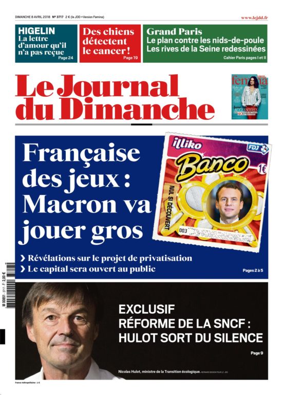 Le Journal Du Dimanche – 08 Avril 2018