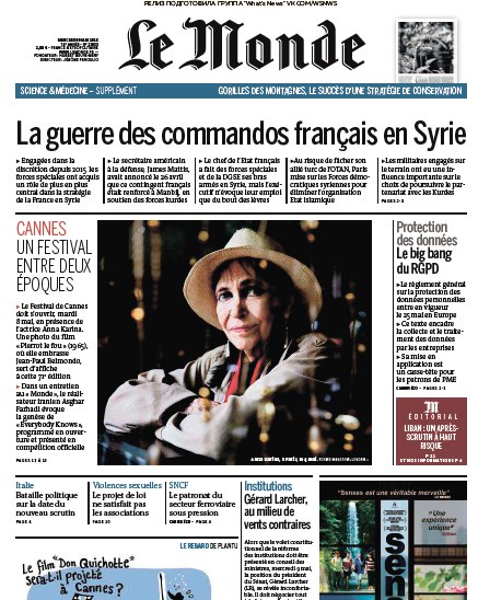 Le Monde – 09.05.2018