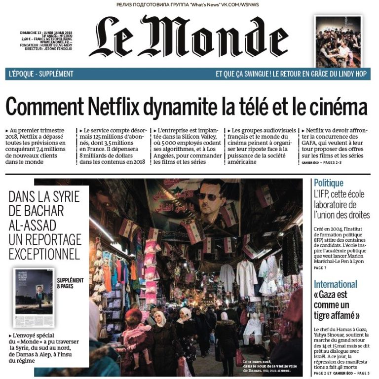 Le Monde – 13.05.2018 – 14.05.2018