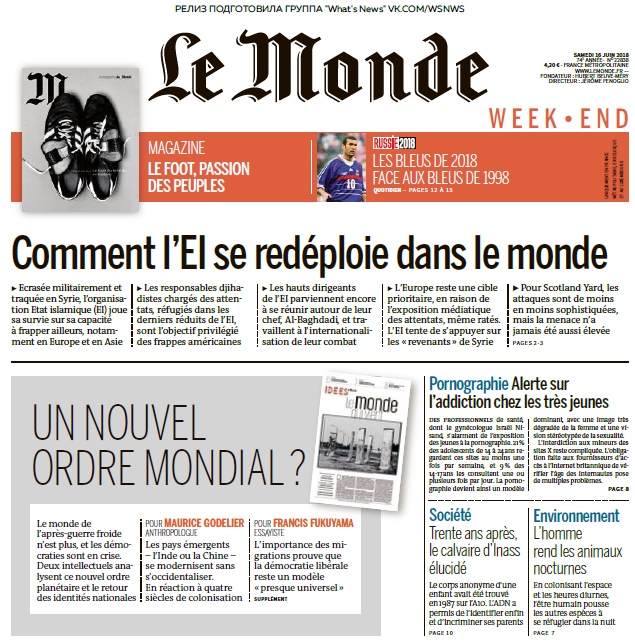 Le Monde – 16.06.2018