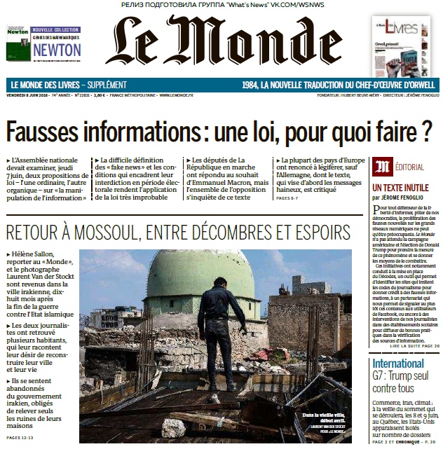 Le Monde – 08.06.2018