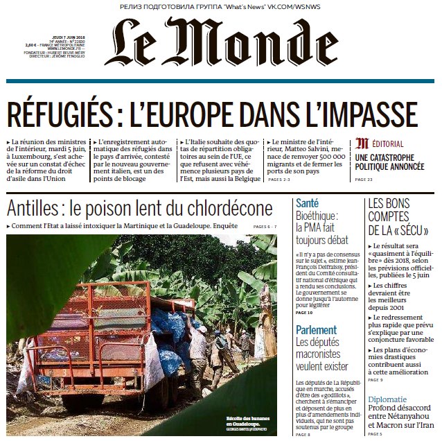 Le Monde – 07.06.2018