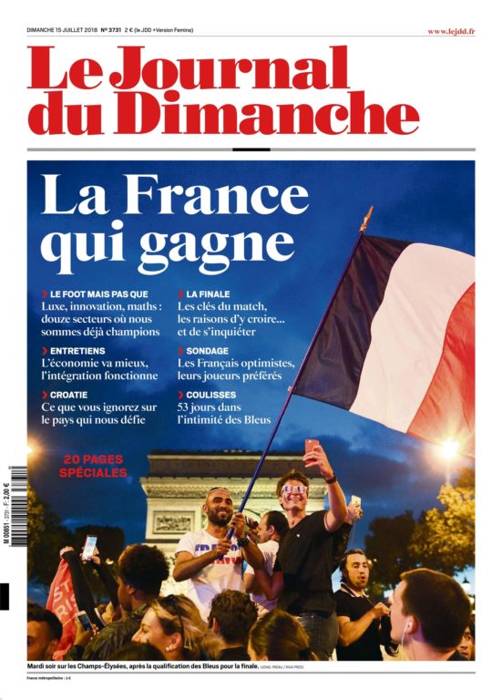 Le Journal Du Dimanche – 15 Juillet 2018