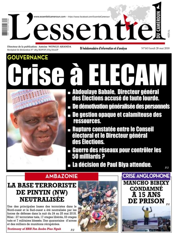 L’essentiel Du Cameroun – 28 Mai 2018