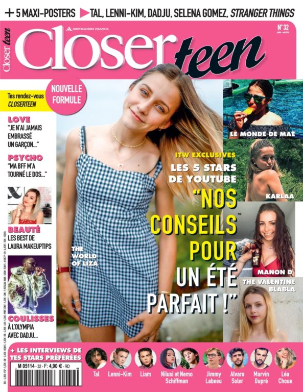 Closer Teen – Juillet-août 2018