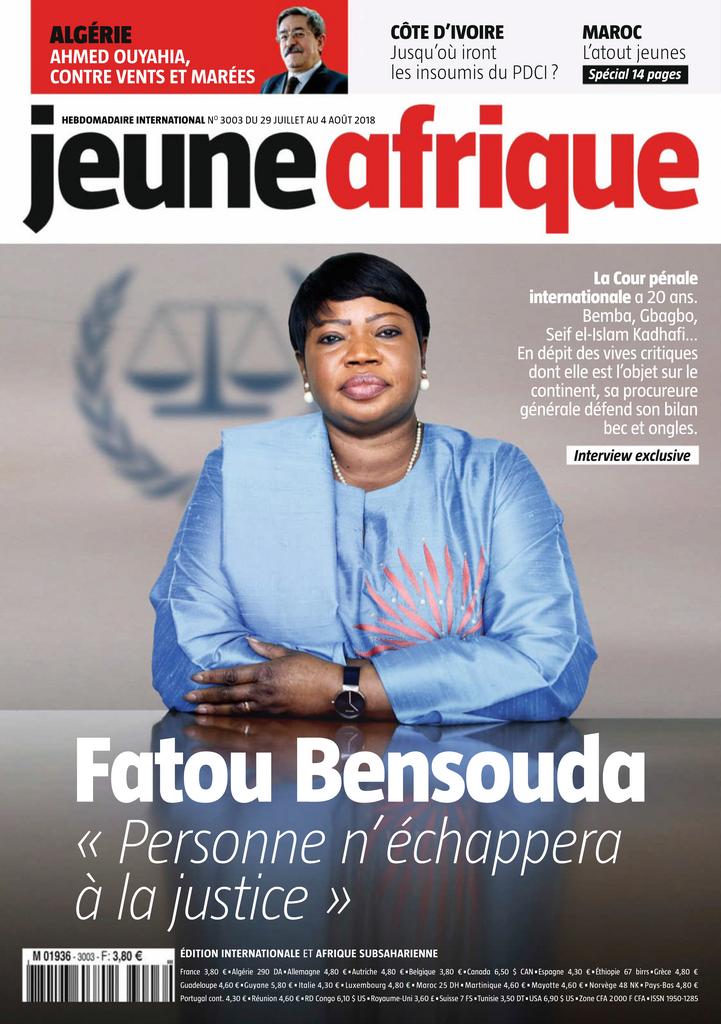 Jeune Afrique – 30 Juillet 2018