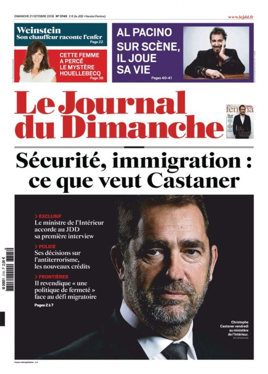 Le Journal Du Dimanche – 21 Octobre 2018