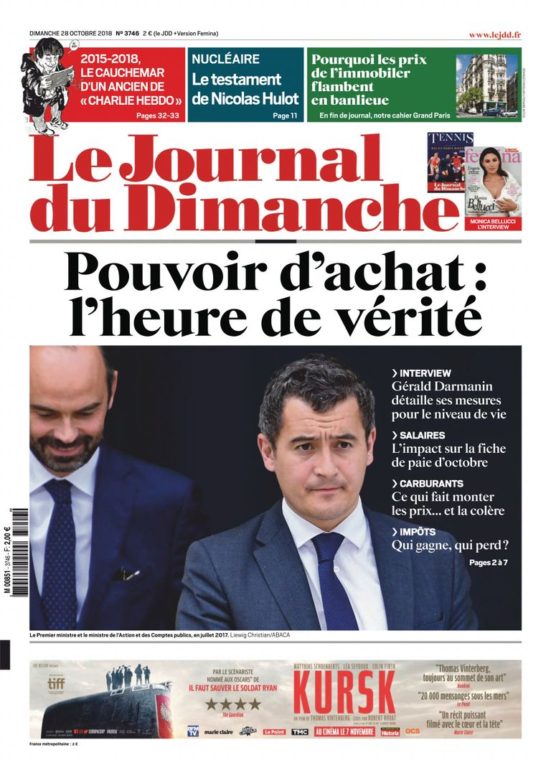 Le Journal Du Dimanche – 28 Octobre 2018