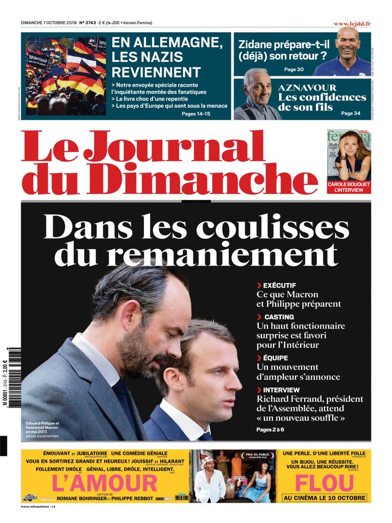 Le Journal Du Dimanche – 07 Octobre 2018