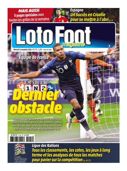 Loto Foot Magazine – 14 Novembre 2018