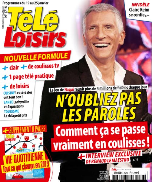 Télé Loisirs – 14 Janvier 2019