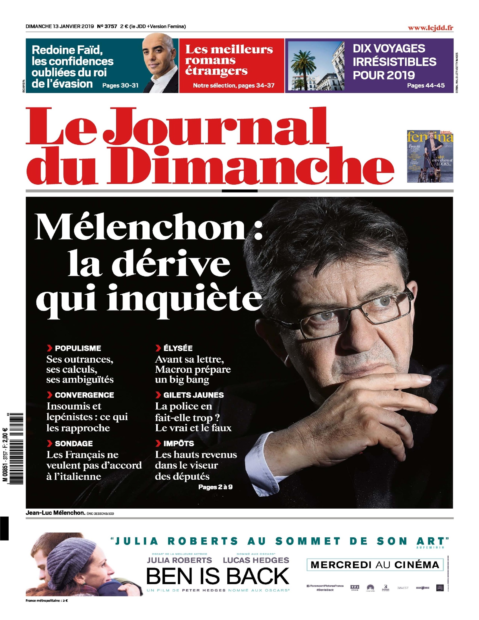 Le Journal Du Dimanche – 13 Janvier 2019