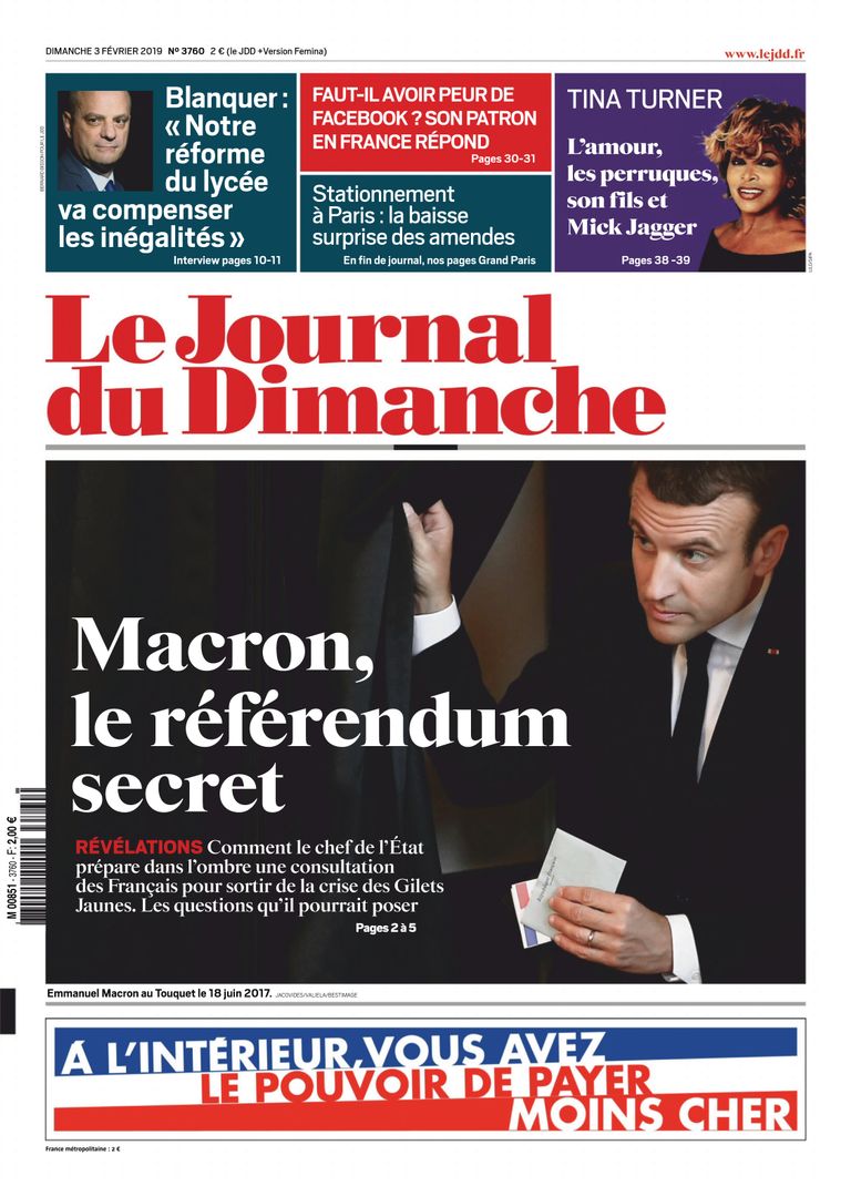 Le Journal Du Dimanche – 03 Février 2019