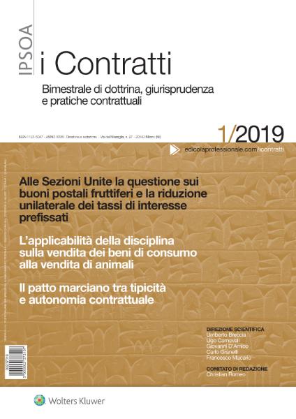 I Contratti – Gennaio 2019