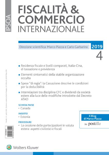 Fiscalità & Commercio Internazionale – Aprile 2019