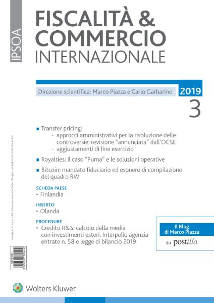 Fiscalità & Commercio Internazionale – Marzo 2019
