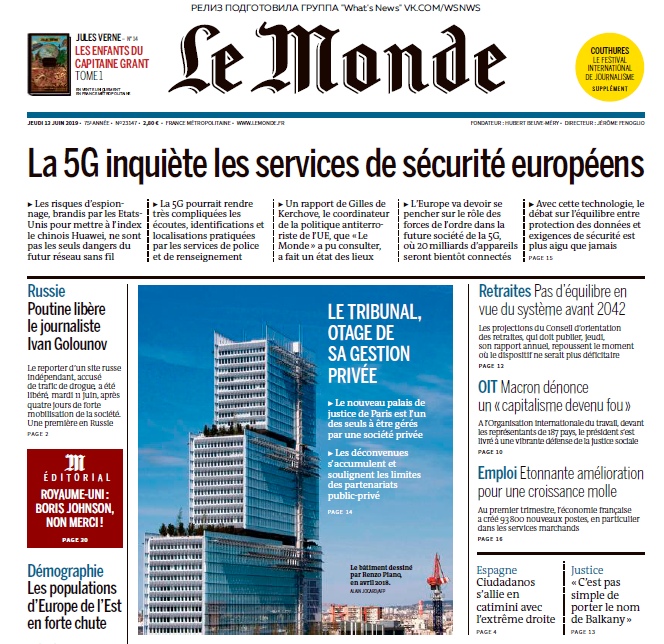 Le Monde – 13.06.2019