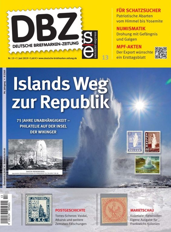 Deutsche Briefmarken-Zeitung – 07. Juni 2019