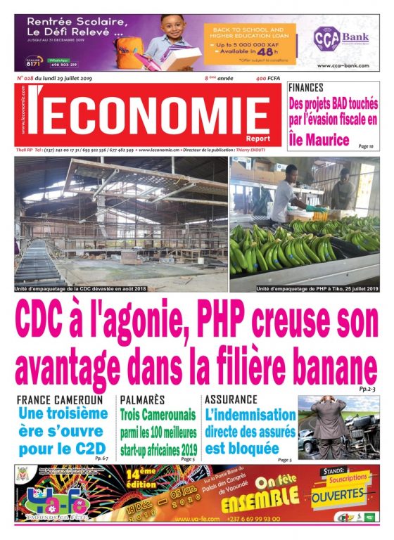 Le Quotidien De L’économie Magazine Afrique – 29 Juillet 2019